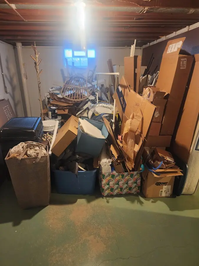 Roll-off dumpster container at job site for 20 Yard Dumpster Rental in Caddo Mills